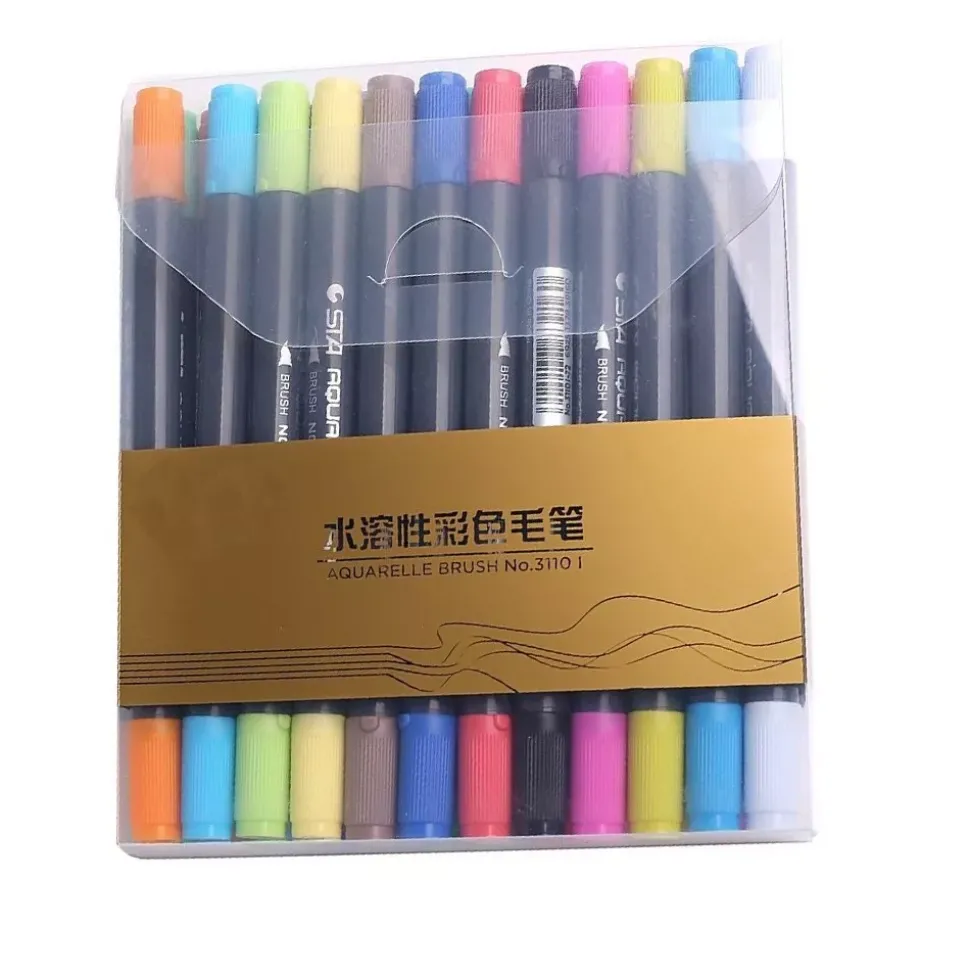 SUPER OFERTA **60%** Set de 12 rotuladores de doble punta Bianyo