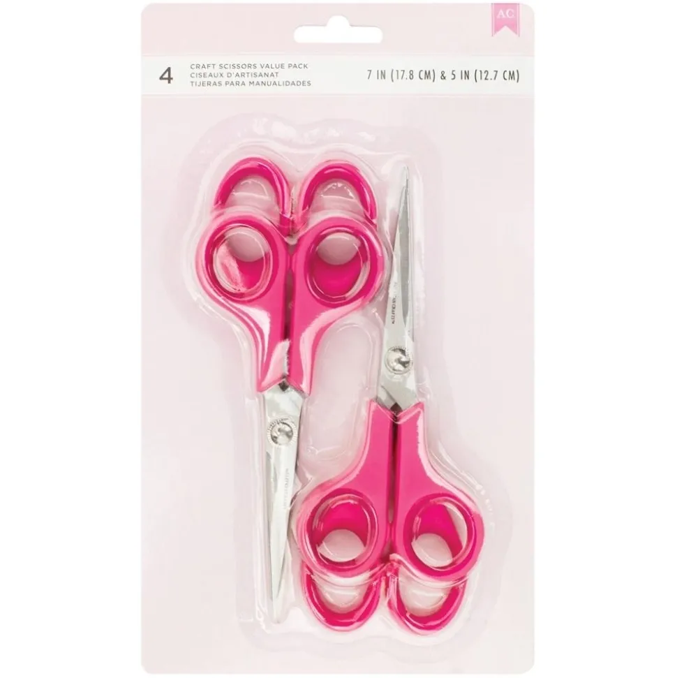 SUPER OFERTA **40%** Set de 4 tijeras American Crafts