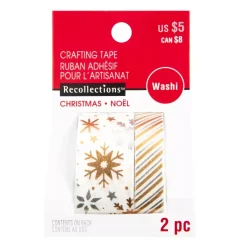 SUPER OFERTA **40%** Set de 2 washi tapes Snowflake Recollections