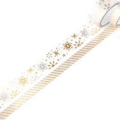 SUPER OFERTA **40%** Set de 2 washi tapes Snowflake Recollections