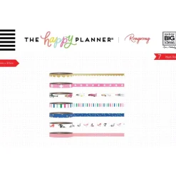 SUPER OFERTA **30%** Set de 7 washi tape Colorful Rongrong x Create 365 Planner