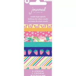 SUPER OFERTA **40%** Set de 8 washi tapes Colourful Journal Studio AC