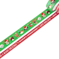 SUPER OFERTA **40%** Set de 2 washi tapes Xmas Pets Recollections