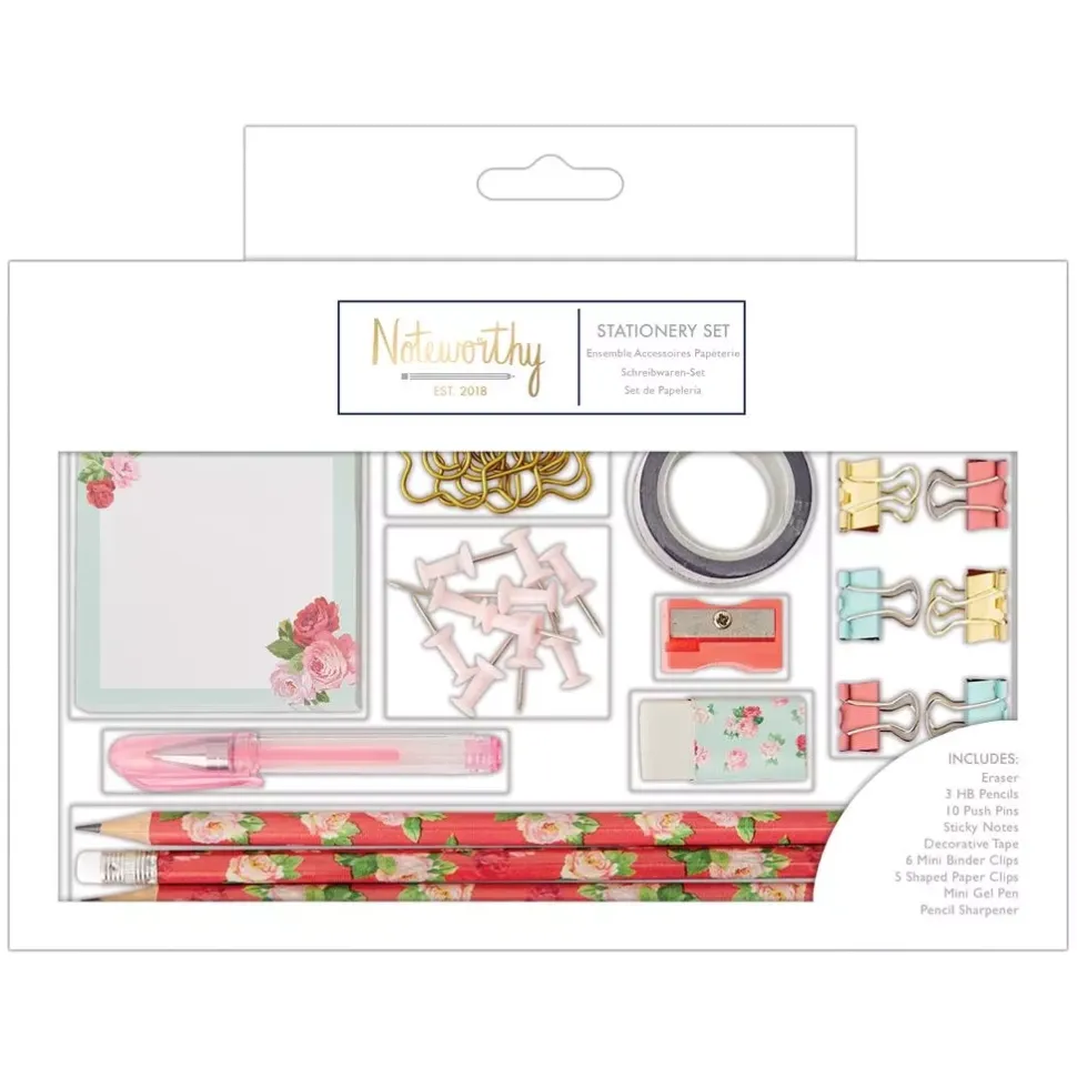 SUPER OFERTA **40%** Set de complementos de papelería Grande Graphic Florals