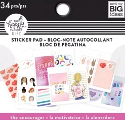SUPER OFERTA **40%** Set de mini stickers Encourager Happy Planner