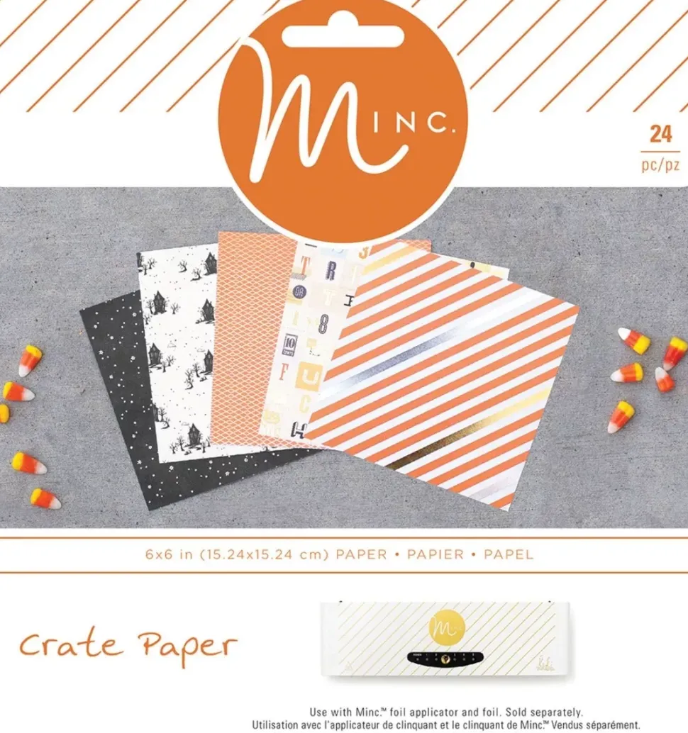 SUPER OFERTA **40%** Set de Papeles After Dark Minc 15x15cm