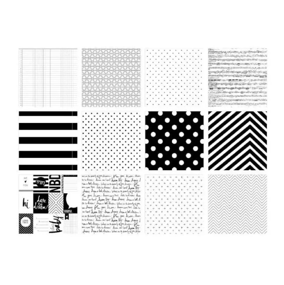 SUPER OFERTA **40%** Set de papeles Signature para Minc 15x15 cm.