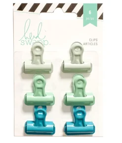 SUPER OFERTA **40%** Set de pinzas verdes Heidi Swapp