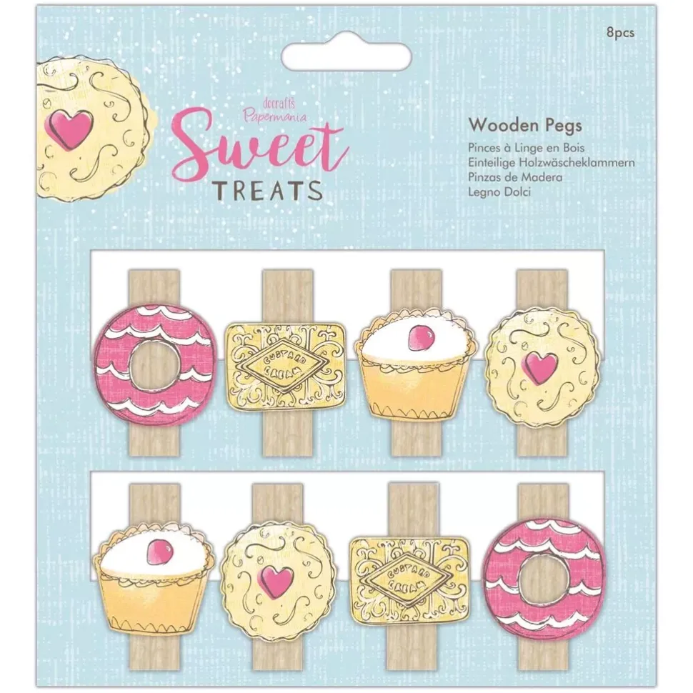 SUPER OFERTA **40%** Set de pinzas Sweet Treats Docrafts