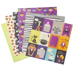 SUPER OFERTA **40%** Set de Scrapbooking Boo Crew DCWV 30x30cm