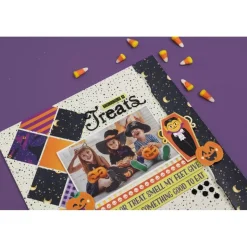 SUPER OFERTA **40%** Set de Scrapbooking Boo Crew DCWV 30x30cm