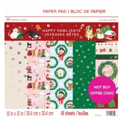 SUPER OFERTA **40%** Set de scrapbooking Happy Pawlidays Craft Smith 30x30cm