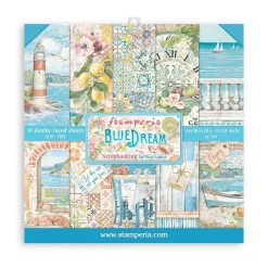 SUPER OFERTA **30%** Set de Scrapbooking Blue Dream Stamperia 30x30cm