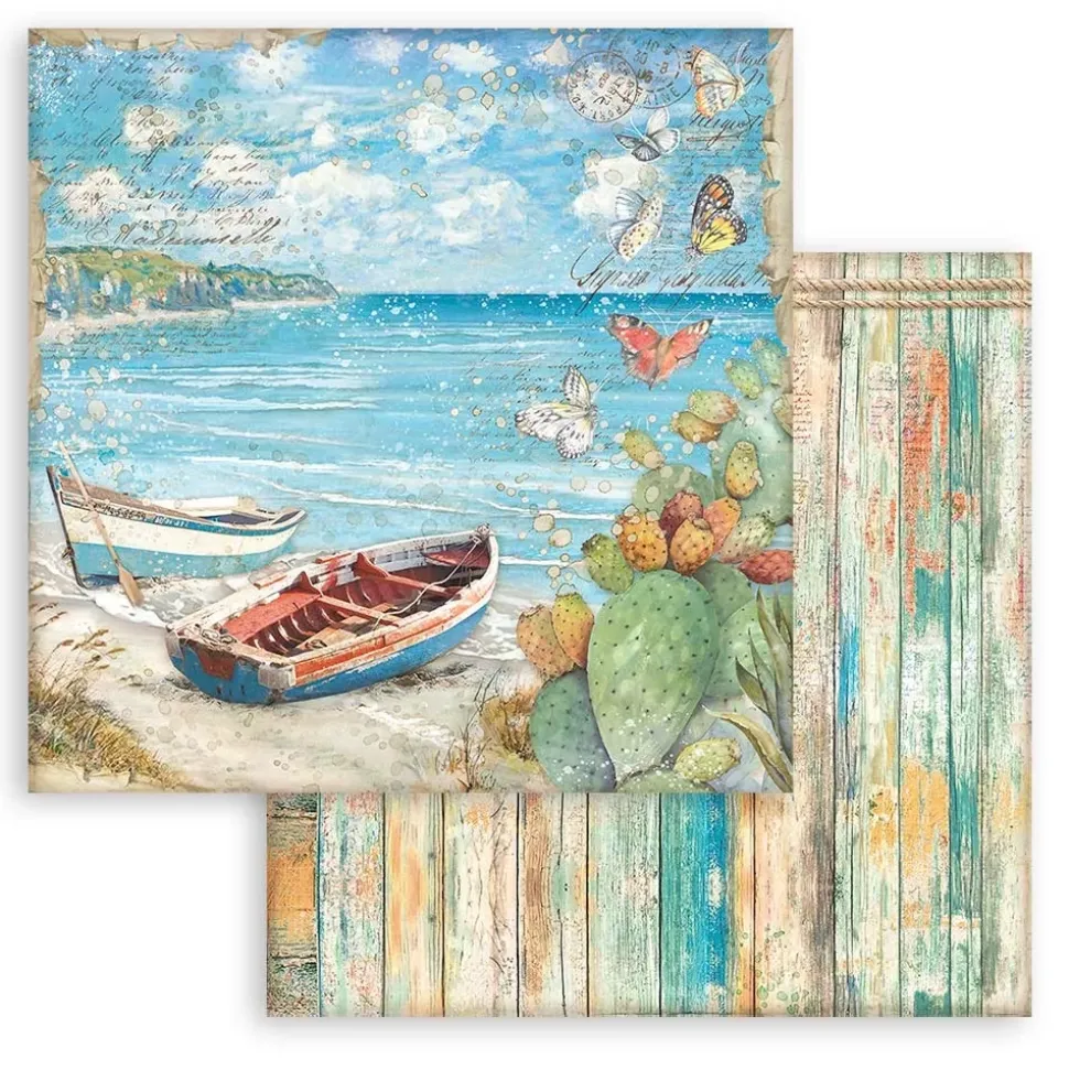 SUPER OFERTA **30%** Set de Scrapbooking Blue Dream Stamperia 30x30cm