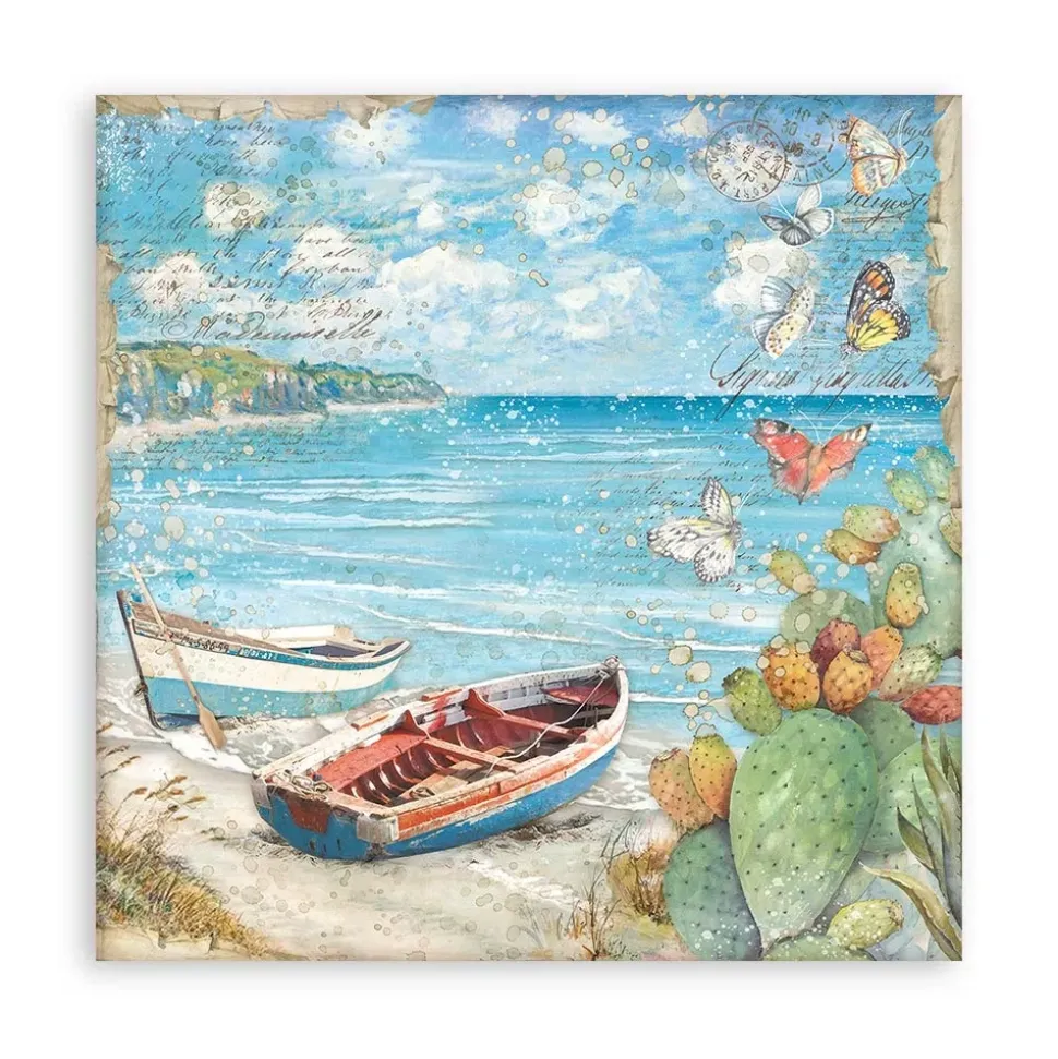 SUPER OFERTA **30%** Set de Scrapbooking Blue Dream Stamperia 30x30cm