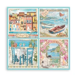 SUPER OFERTA **30%** Set de Scrapbooking Blue Dream Stamperia 30x30cm