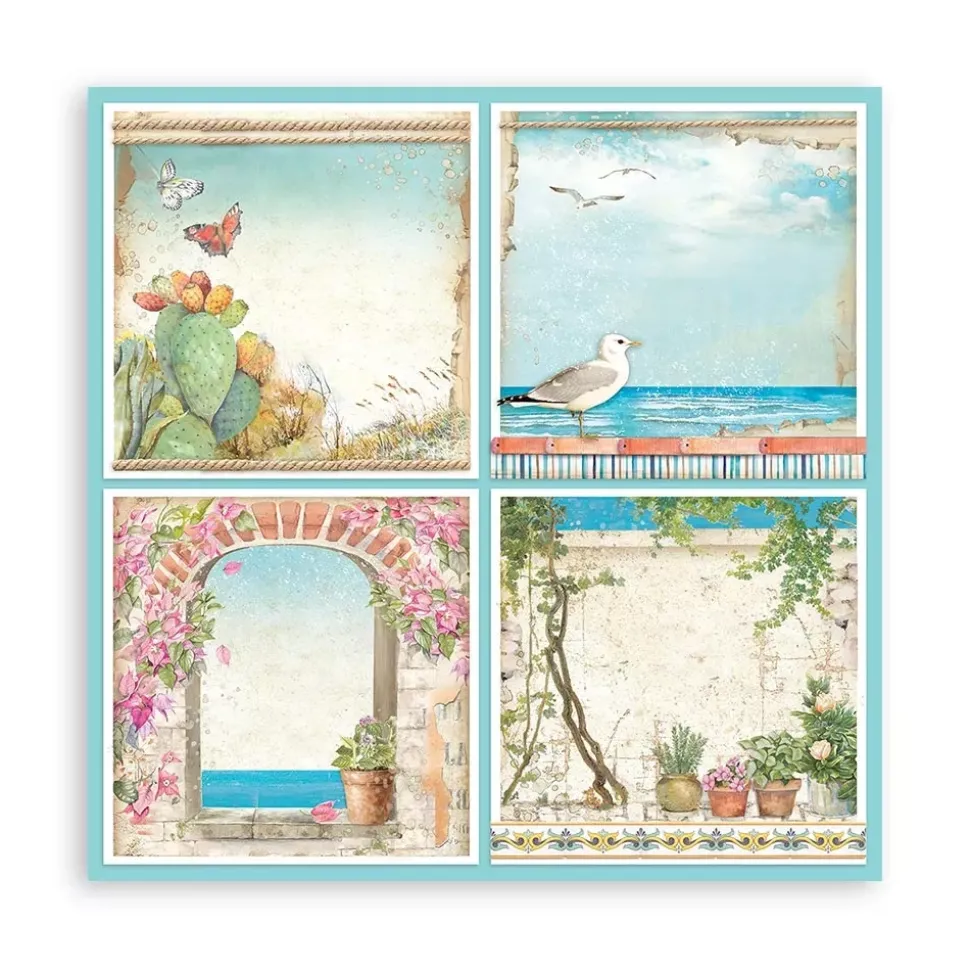 SUPER OFERTA **30%** Set de Scrapbooking Blue Dream Stamperia 30x30cm