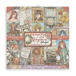 SUPER OFERTA **30%** Set de Scrapbooking Lady Vagabond Lifestyle Stamperia 15x15cm