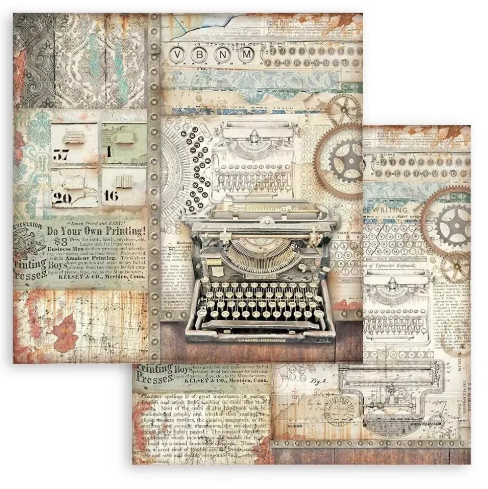 SUPER OFERTA **30%** Set de Scrapbooking Lady Vagabond Lifestyle Stamperia 15x15cm