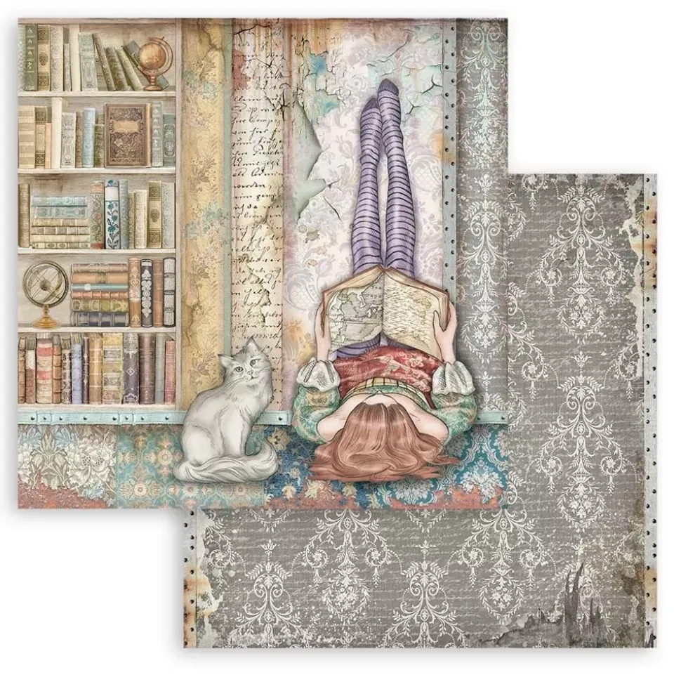 SUPER OFERTA **30%** Set de Scrapbooking Lady Vagabond Lifestyle Stamperia 15x15cm