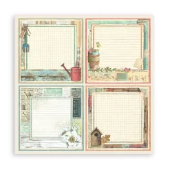 SUPER OFERTA **30%** Set de scrapbooking Garden Stamperia 20x20cm