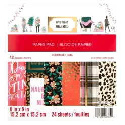 SUPER OFERTA **40%** Set de scrapbooking Miss Claus Craft Smith 15x15cm