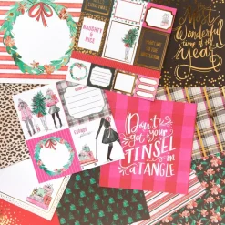 SUPER OFERTA **40%** Set de scrapbooking Miss Claus Craft Smith 15x15cm