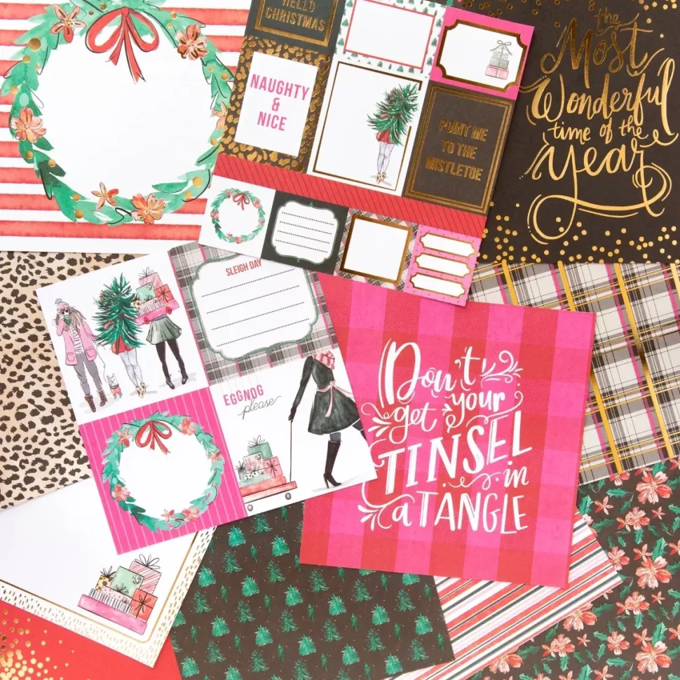 SUPER OFERTA **40%** Set de scrapbooking Miss Claus Craft Smith 15x15cm