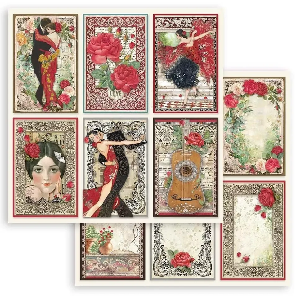 SUPER OFERTA **30%** Set De Scrapbooking Desire Stamperia 15x15cm