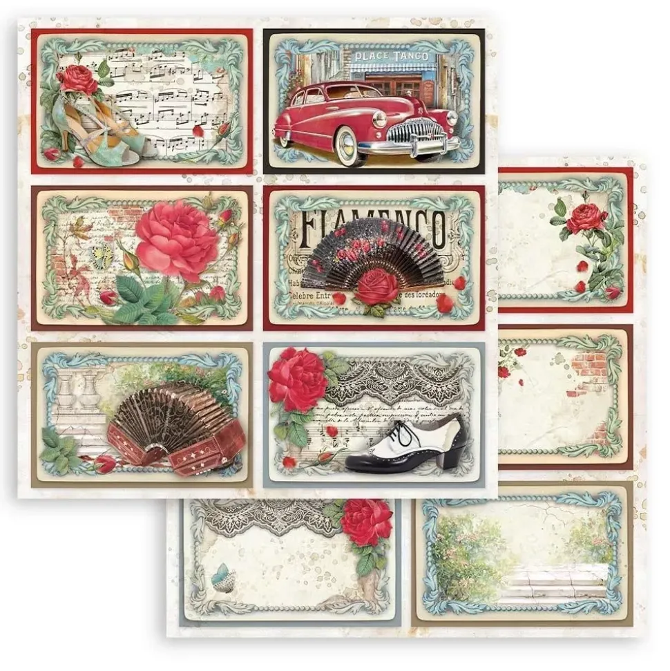 SUPER OFERTA **30%** Set De Scrapbooking Desire Stamperia 15x15cm