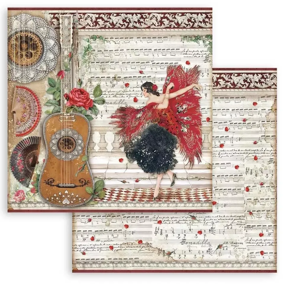 SUPER OFERTA **30%** Set De Scrapbooking Desire Stamperia 15x15cm