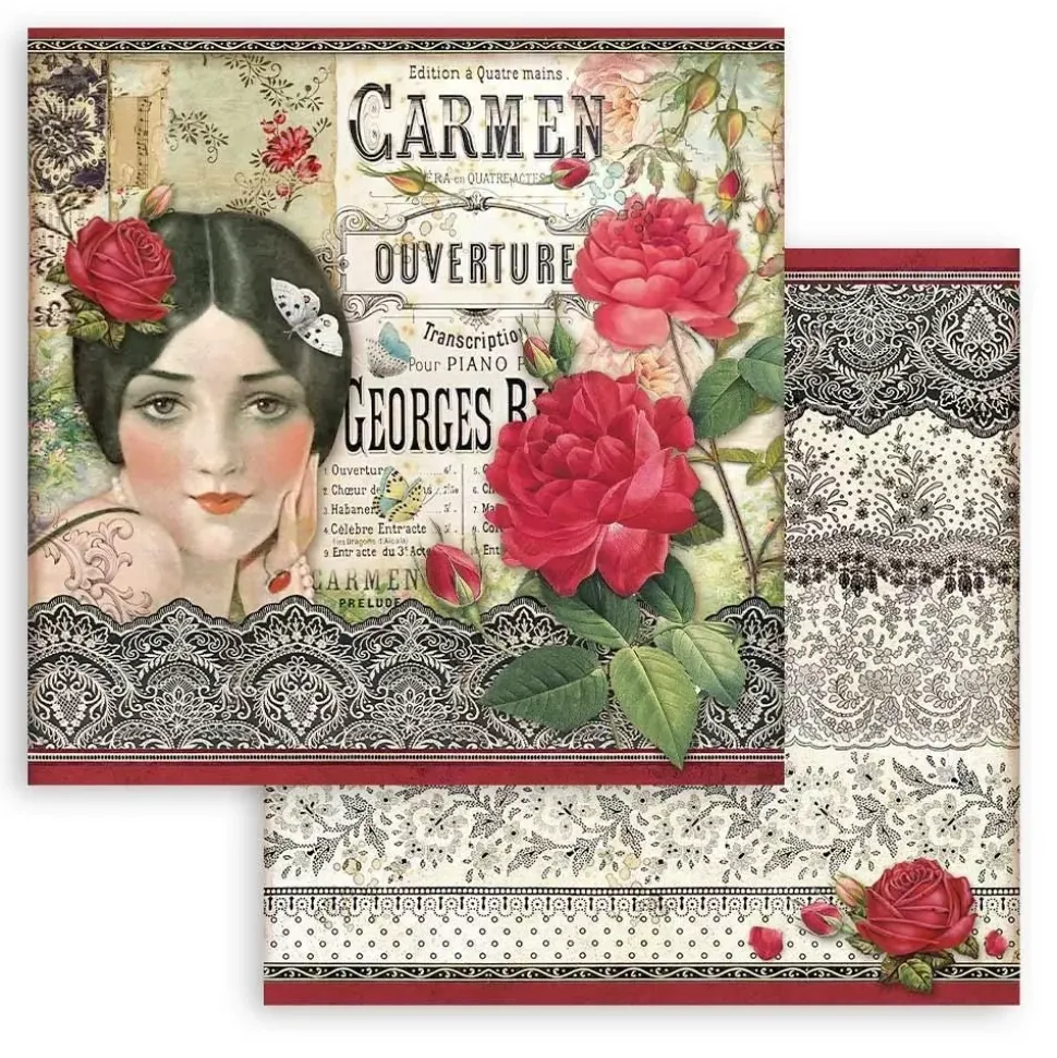 SUPER OFERTA **30%** Set De Scrapbooking Desire Stamperia 15x15cm