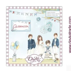 SUPER OFERTA **40%** Set de scrapbooking Celebración Niño Dayka 20x20cm