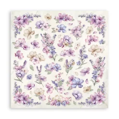 SUPER OFERTA **30%** Set de scrapbooking Lavender Stamperia 20x20cm