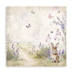 SUPER OFERTA **30%** Set de scrapbooking Lavender Stamperia 20x20cm