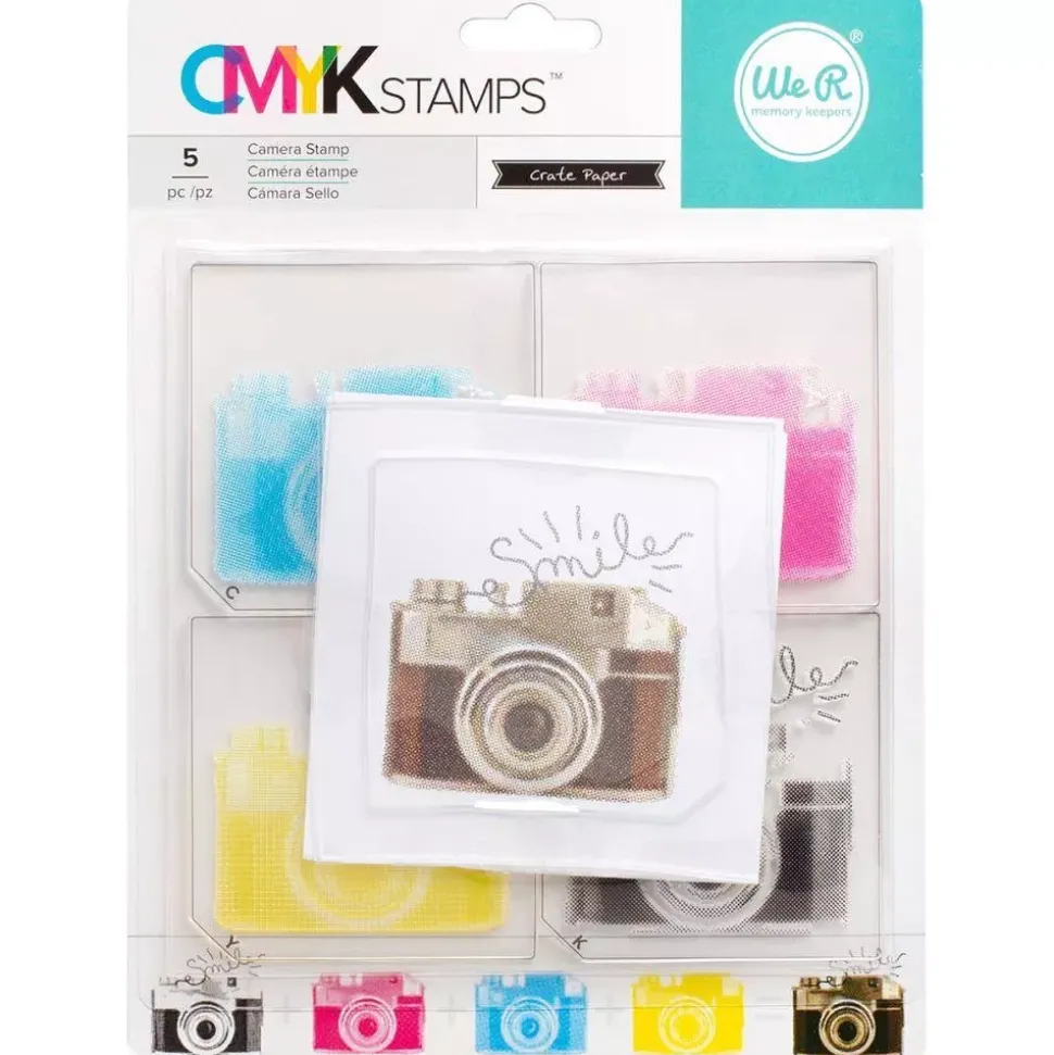 SUPER OFERTA **40%** Set de sellos CMYK Camera para Precision Press We R Memory Keepers
