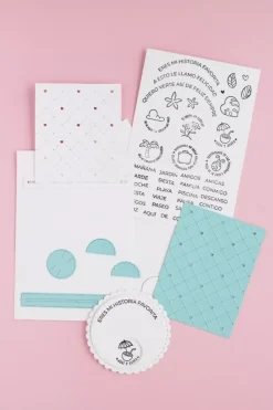 SUPER OFERTA **30%** Set de sellos acrílicos Felicidad Caro Vela