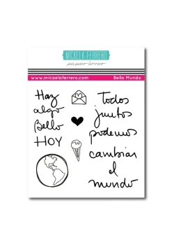SUPER OFERTA **40%** Set de sellos Bello mundo Micaela Ferrero