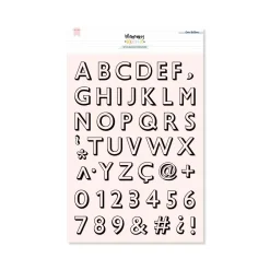 SUPER OFERTA **30%** Set de Sellos Acrílicos ABC Sombreado Memory Loquer Lora Bailora