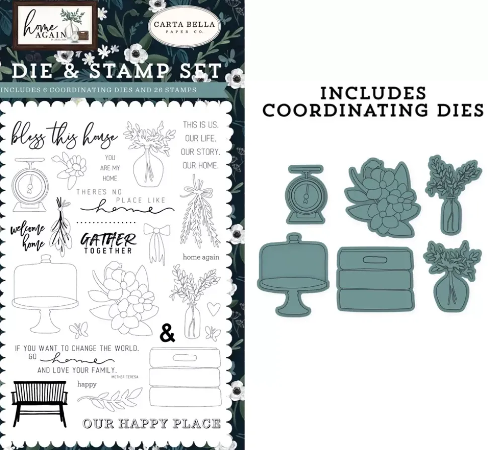 SUPER OFERTA **30%** Set de sellos + troquel Gather Together Carta Bella