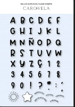 SUPER OFERTA **30%** Set de sellos acrílicos Recreo Caro Vela