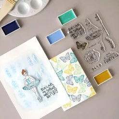 SUPER OFERTA **40%** Set de sellos acrílicos Mi Bailarina Sweet Möma