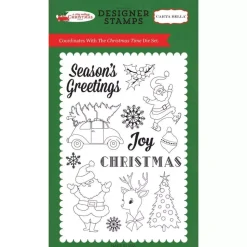 SUPER OFERTA **40%** Set de sellos transparentes Christmas Time Carta Bella