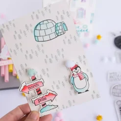 SUPER OFERTA **30%** Set de sellos acrílicos North Pole Cocoloko