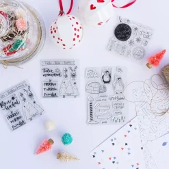 SUPER OFERTA **30%** Set de sellos acrílicos North Pole Cocoloko