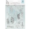 SUPER OFERTA **40%** Set de Sellos Acrílicos Flower Hip Stamp Hooray American Crafts