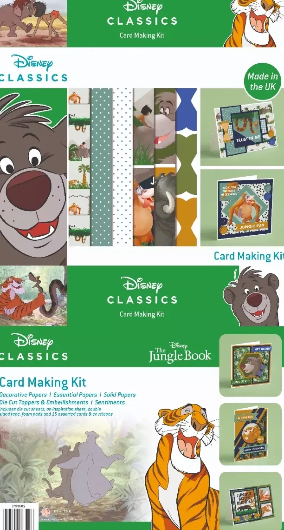 SUPER OFERTA **40%** Set Sobres y Cartas El Libro de la Selva Disney A4