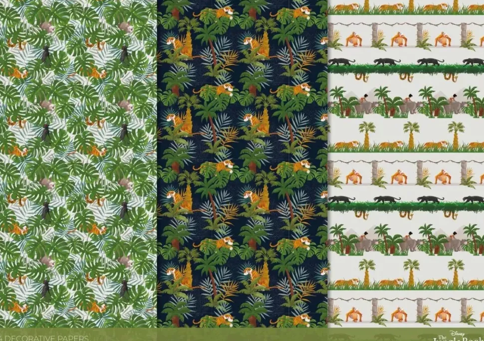 SUPER OFERTA **40%** Set Sobres y Cartas El Libro de la Selva Disney A4