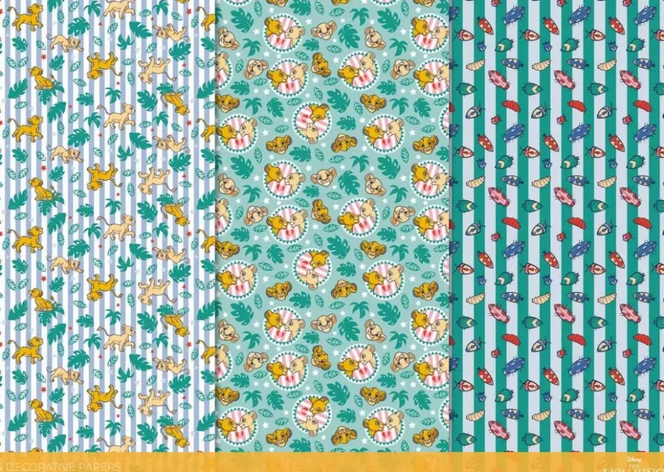 SUPER OFERTA **40%** Set Sobres y Cartas El Rey León Disney A4