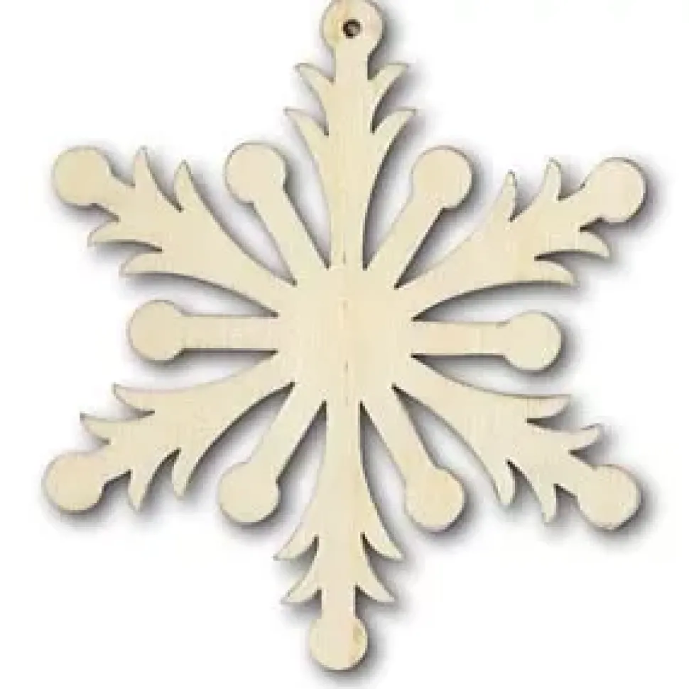 SUPER OFERTA **60%** Silueta de Madera Copo de Nieve Stamperia